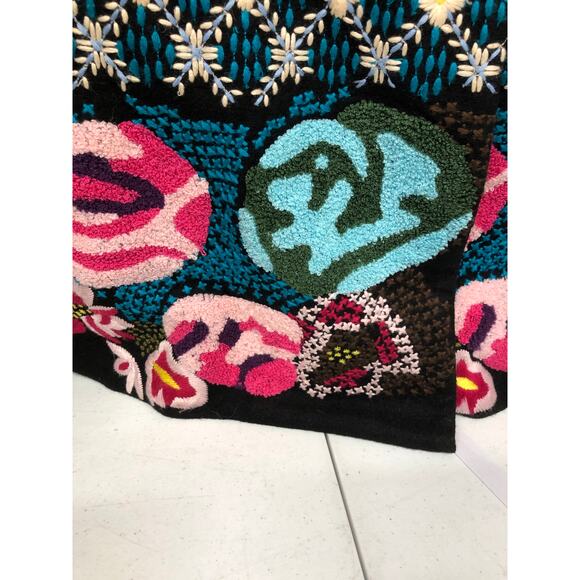 Hazel Heavy Embroidered Wool Coat Ladies Size Large - Picture 4 of 8